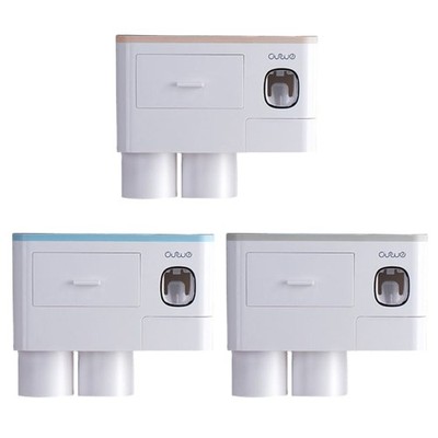 Mouthwash Cup Wall-Mounted Toilet Toothbrush Holder Toothpaste Dispenser Set