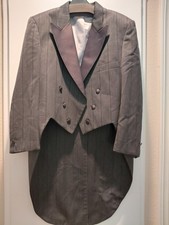 Vintage Christian Dior Monsieur Tailcoat Tuxedo Jacket Men's 44 Gray