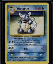 Wartortle Uncommon Base Set 042/102 NM