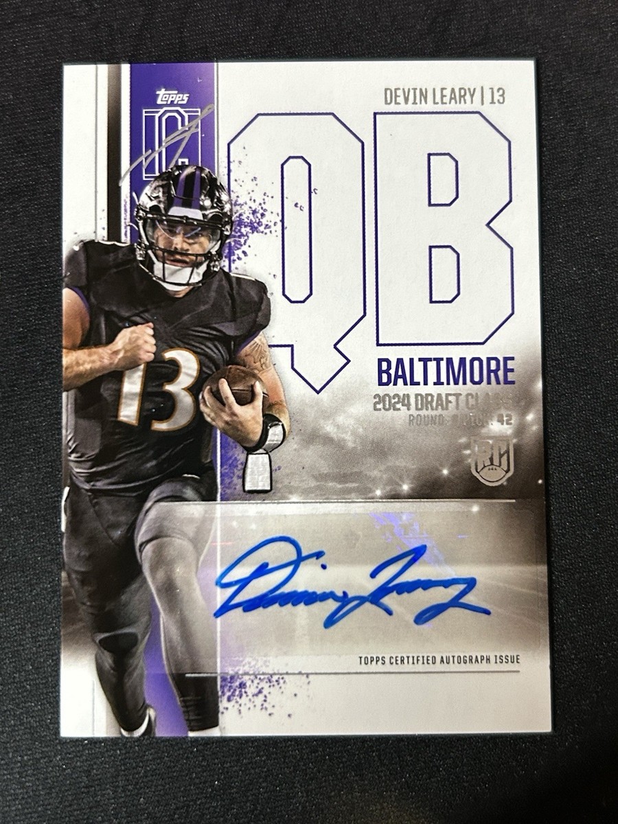 2024 Topps Signature Class Auto Variation Devin Leary Rookie #RCA