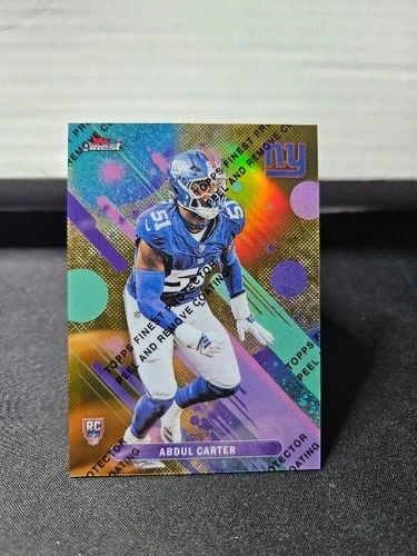 Topps Finest Abdul Carter Rookie New York Giants Gold Common /50