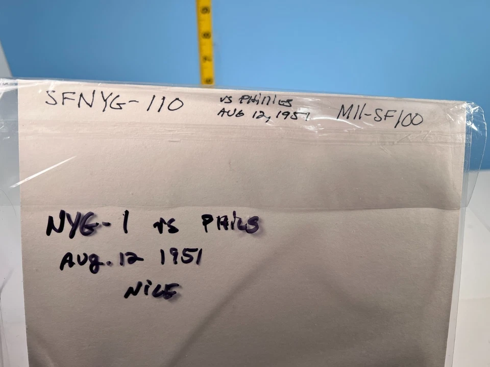 1951 New York Giants Baseball Program Mays, Irvin 11/12/51 - Image 3 of 3