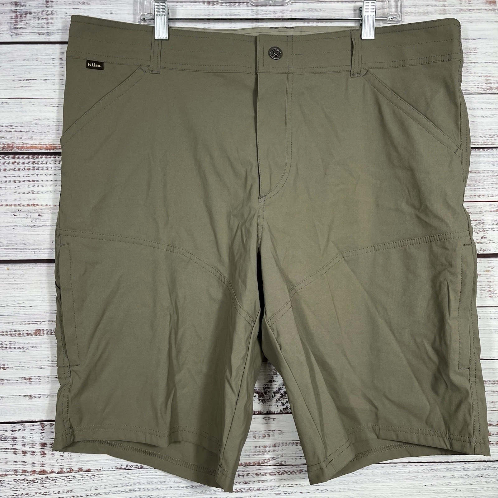 Kuhl Shorts Size 40 Gray Renegade Pockets Nylon Stretch Outdoor Hiking Mens