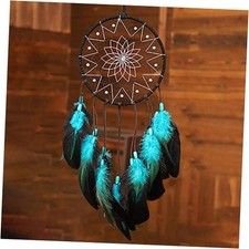 Blue Dream Catchers Handmade, Boho Traditional Circular Net for Turquoise Dream