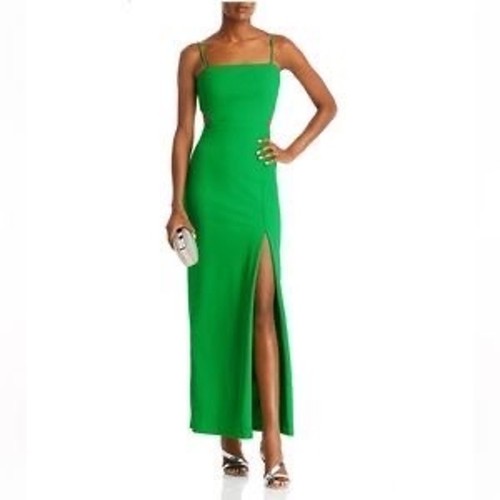 AQUA Cutout Crepe Gown Size 0 - Picture 2 of 9