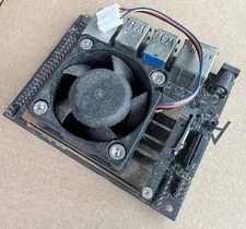 Nvidia Jetson nano P3450 with cooling Fan And Case Untested (Dusty) Used