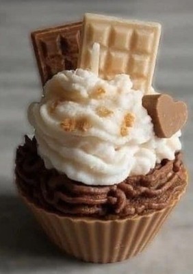 Handcrafted Soy Coffee/latte Cupcake Candles