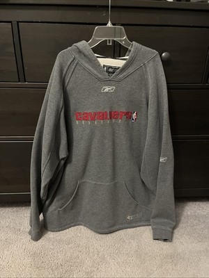Vintage Y2K Cleveland Cavaliers Reebok NBA Fusion Hoodie Mens XL Gray Rare