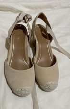 Vionic Shoes Aruba Maris Lace-Up Wedge espadrille sandals size 9