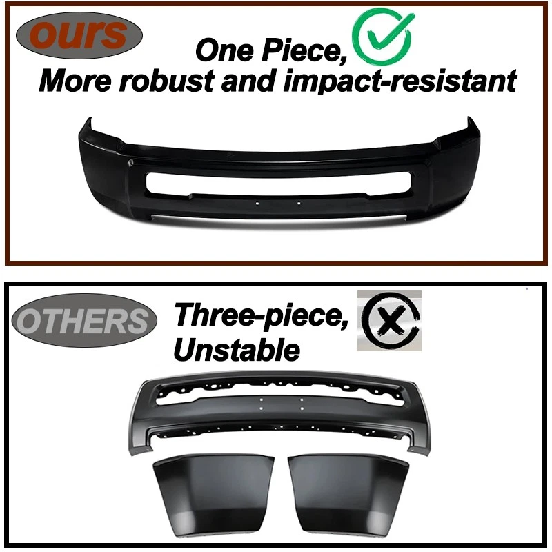 New Chrome Front Bumper Face Bar Fits For 2010 2011-2018 Ram 2500 3500 4500 US Foto 3 de 4