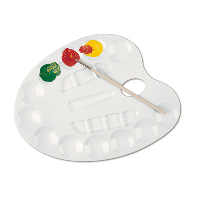 Tavolozza In Plastica Diametro 13, 5 Cm. 9 Scomparti - Dal Molin