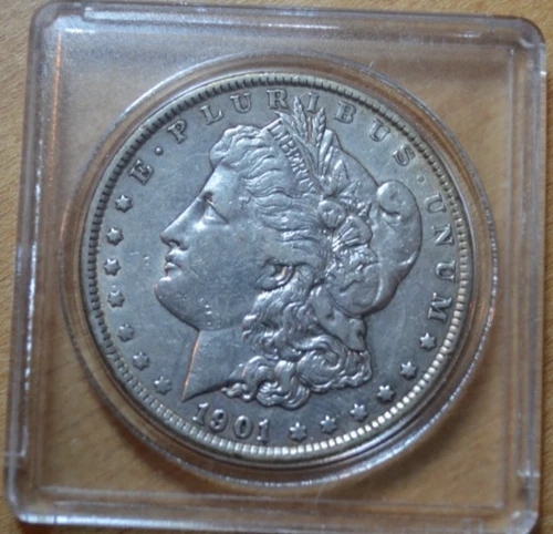 1901 Morgan Silver Dollar VF +