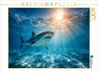 Calvendo Puzzle Shark In The Sunlight Of The Ocean | 1000 Pieces, Finished Size