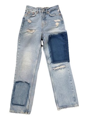 BDG Urban outfitters Pax patchwork distressed jeans Gender Neutral 25 X 32 Skate
