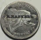 New Listing1872 Seated Liberty Dime 🔥 Counterstamped R. Haskell