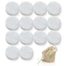 14PCS Coussinets d'allaitement lavables, Réutilisable Bambou Bio Coussinets d...