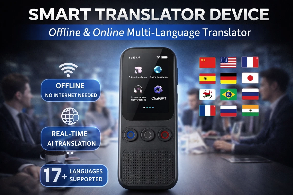 Traducteur Pearl : Traducteur électronique de poche - 8 langues