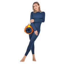  Thermal Underwear for Women Long Johns Ultra-Soft Base Layer Small Navy Blue