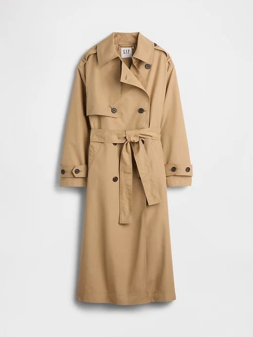 Gap X Sandy Liang Bow-back Trench Coat Size L/XL NWT - Image 2 of 3