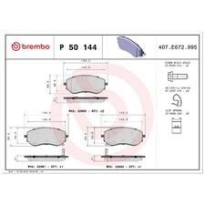 Satz Bremsbeläge Bremsklötze vorne für Mercedes X-Klasse 470 | 23867201