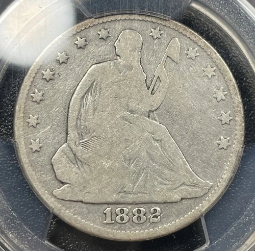 1882 Seated Liberty Half Dollar 50c PCGS Good Details Rare Key Date