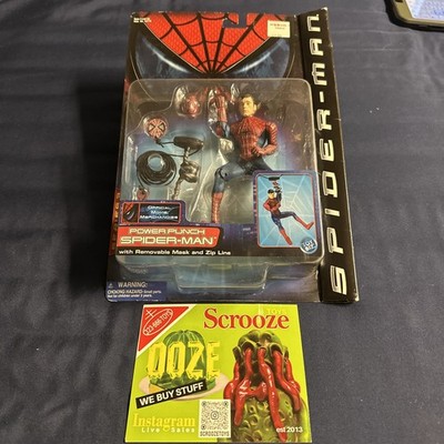 Marvel Spider-Man Movie Power Punch Spider-Man Figure (Toy Biz, 2002) New (s)