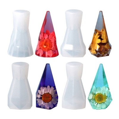 Pyramid Rings Cone Silicone Mold Ring Jewelry Display Stand Mold for DIY