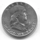 1951-S - FRANKLIN HALF DOLLAR-90% SILVER- LOT # 303