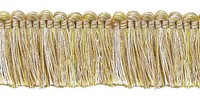 "DÉCopro 1 1/2\" Pinsel Fransenbesatz, Elfenbein Beige Gold [Verkauf Nach Yard]"