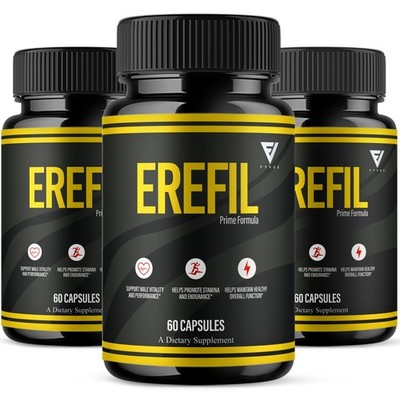 (3 Pack) Erefil Premium Performance Capsules, Erefill Supplement (180 Capsules)