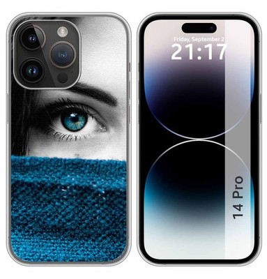 Funda Silikon TPU Für iPhone 14 Pro (6.1) Flexibel Mit Augen Zeichnungen
