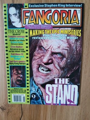 FANGORIA    STEPHEN KING INTERVIEW  The Stand  / BRANDON LEE  THE CROW 