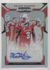 2019 Panini Prizm Draft Picks Silver Kelvin Harmon #114 Auto 3p2