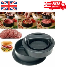 3 in 1 Hamburger Meat Press Non-Stick Patty Maker ABS Round Burger Grill Mould