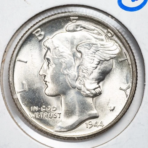 1944 Mercury Dime Gem BU Uncirculated