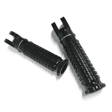 Black Anti-slip Rider Front Foot Pegs For Yamaha YZF R1 00-08 09 10 11 12 13 14