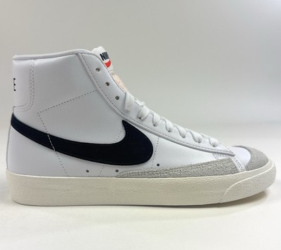 Nike Blazer Mid 77 Vintage Mens Size 11 White Black Shoes Sneakers BQ6806-100