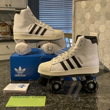 Women  s Size 6.5 - Adidas Superstar 82 Skate White Black - Retail 200 Brand New