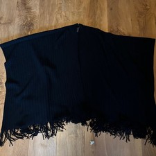 Ladies Marks & Spencer Black Wrap Shawl One Size