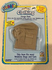 GANZ Webkinz Clothing Cargo Pants WE000054 (2006) w/ Feature Code Enclosed