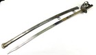 19th C Antique Italian Cavalry Officer Sword Heavy Wide Blue Gilt Blade Scabbard — photo 3
