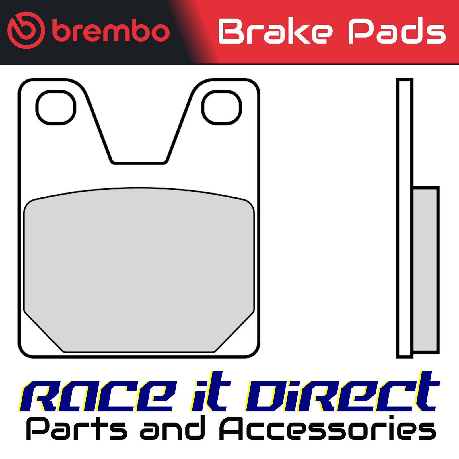 Brake Pads for YAMAHA YZF R7 1999 Rear Sinter Street Brembo - Image 3