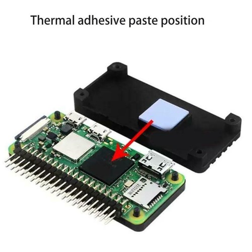 Aluminum Heatsink Case Enclosure+GPIO 40-Pin Needle for Raspberry Pi Zero 2 W - Afbeelding 6 van 13