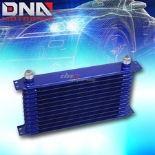 12-row 10an Full Aluminum Performance Enginetransmission Racing Oil Cooler Blue