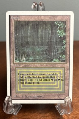 MTG Bayou UNLIMITED Edition Dual Land Played Magic the Gathering