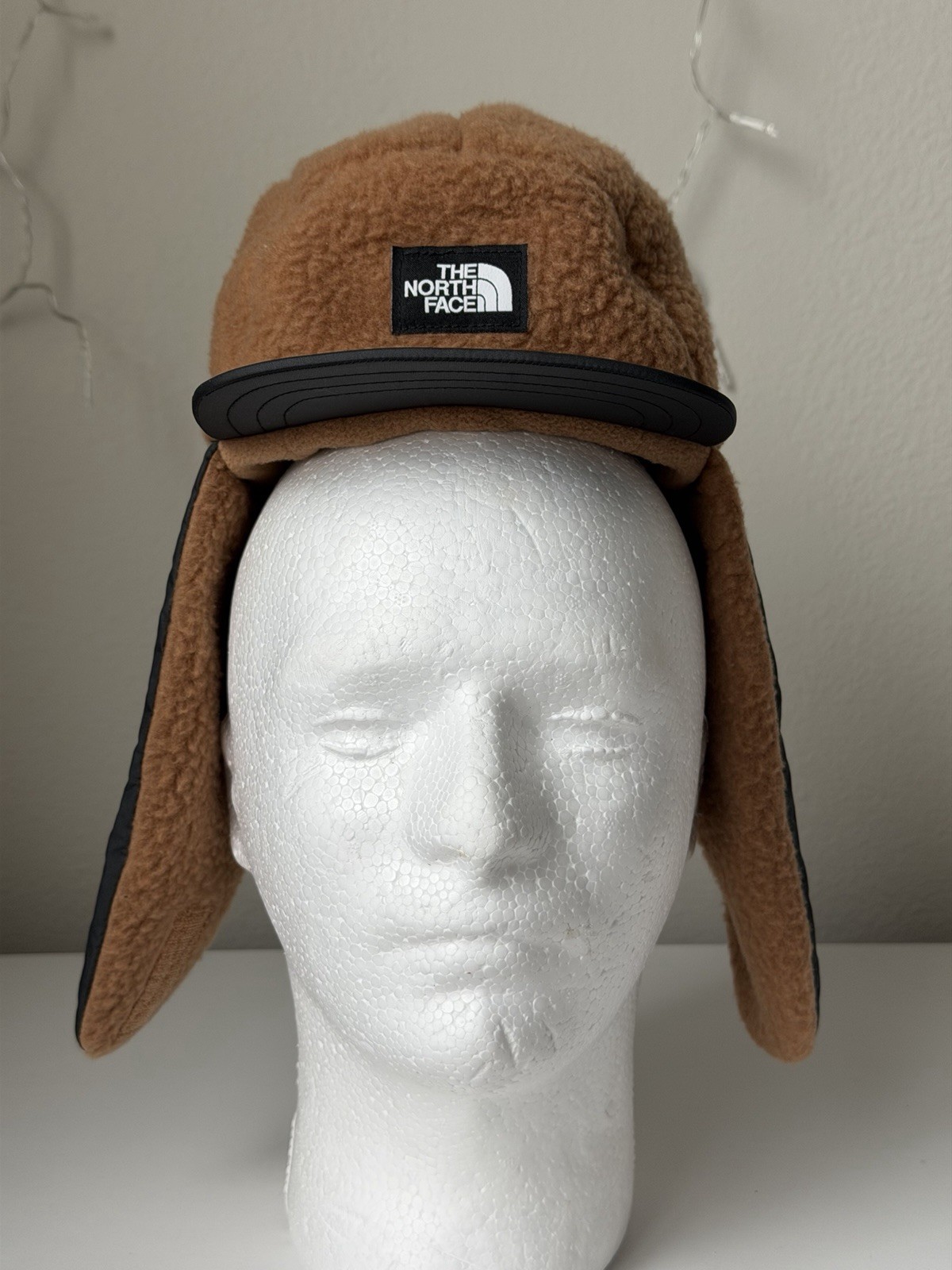 NEW The North Face Shasta Trapper Hat Cap Brown Winter Boys Small thumbnail 2