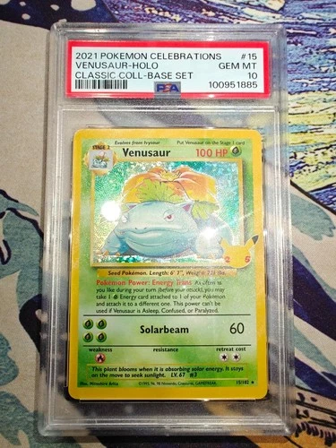 PSA 10 Venusaur 15 HOLO Celebrations Collection 2021 EN Pokemon Card