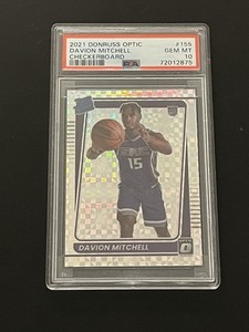 2021-22 Panini Donruss Optic - Rated Rookie Davion Mitchell #155 Checkerboard