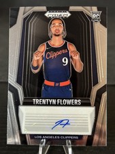 2024-25 Prizm Black - Rookie Signatures Trentyn Flowers #RS-FWR (AU, RC) H496