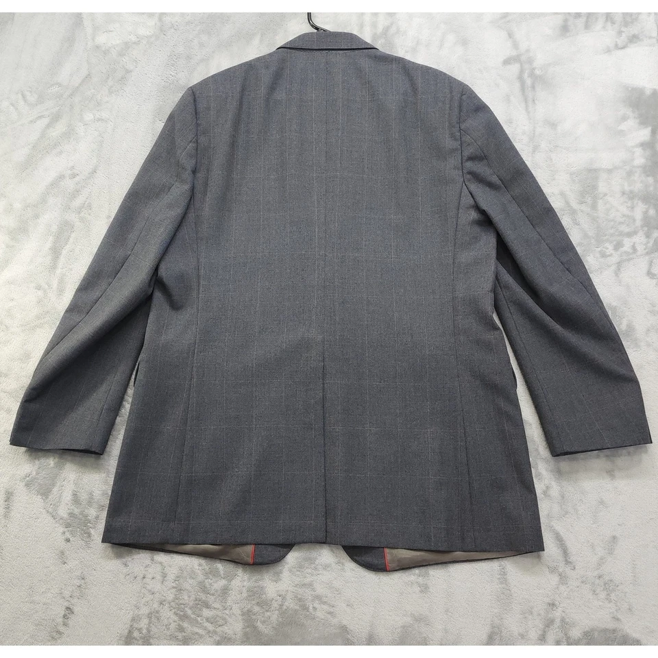 Blazer De Colección Anthony Allan Sporleders Para Hombre Talla 48 LARGO Gris Ventana Cuadros Foto 3 de 4